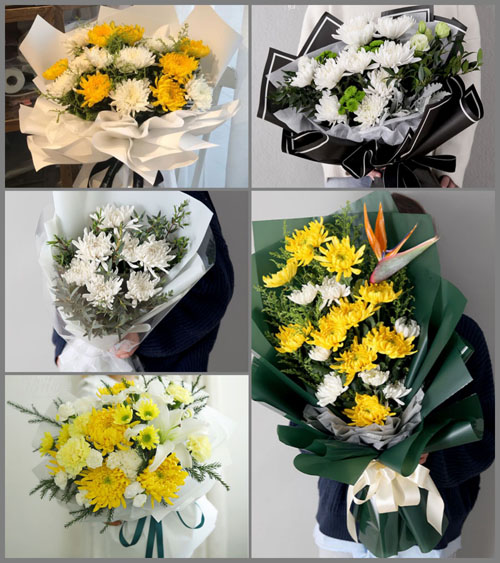 湖北黄冈市麻城市宋埠镇白事花束代送